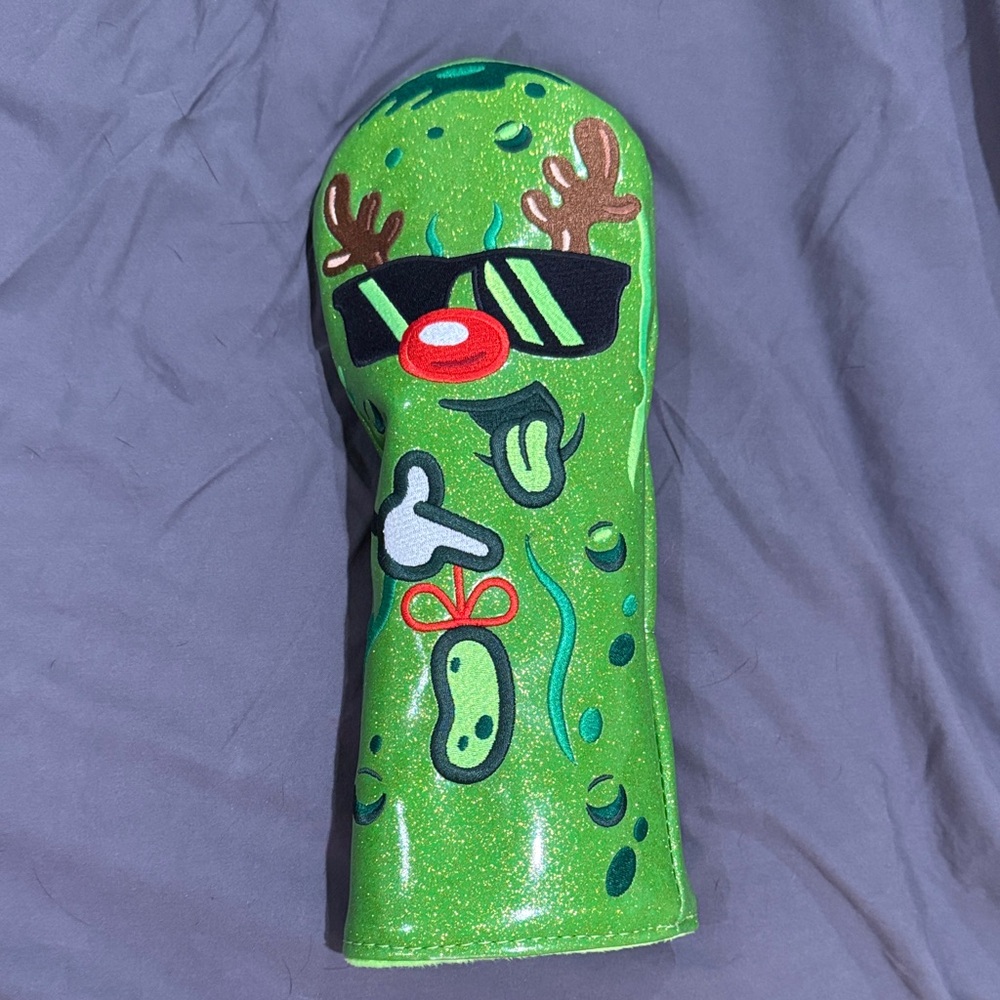 SWAG GOLF SWAGMAS Green Golf Club Headcover with Fun Design